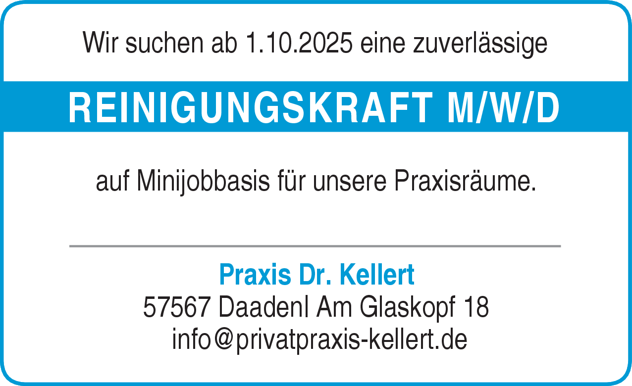 Reinigungskraft (m/w/d)