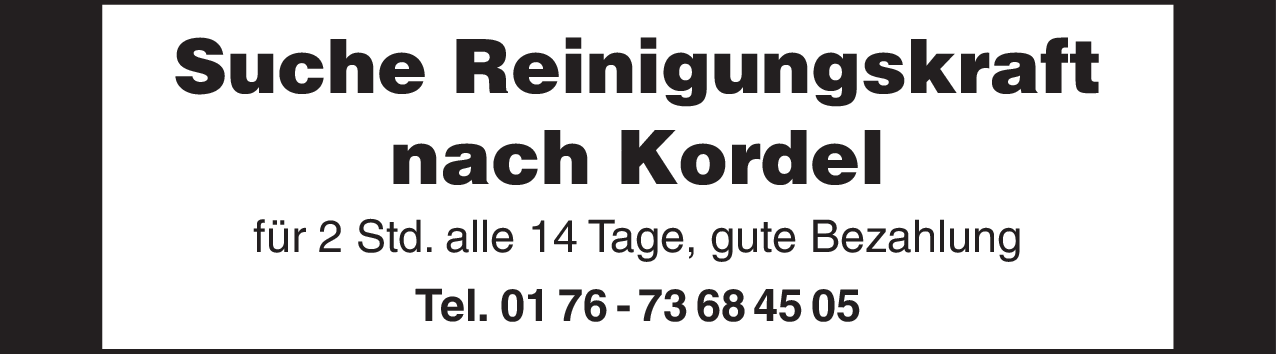 Reinigungskraft