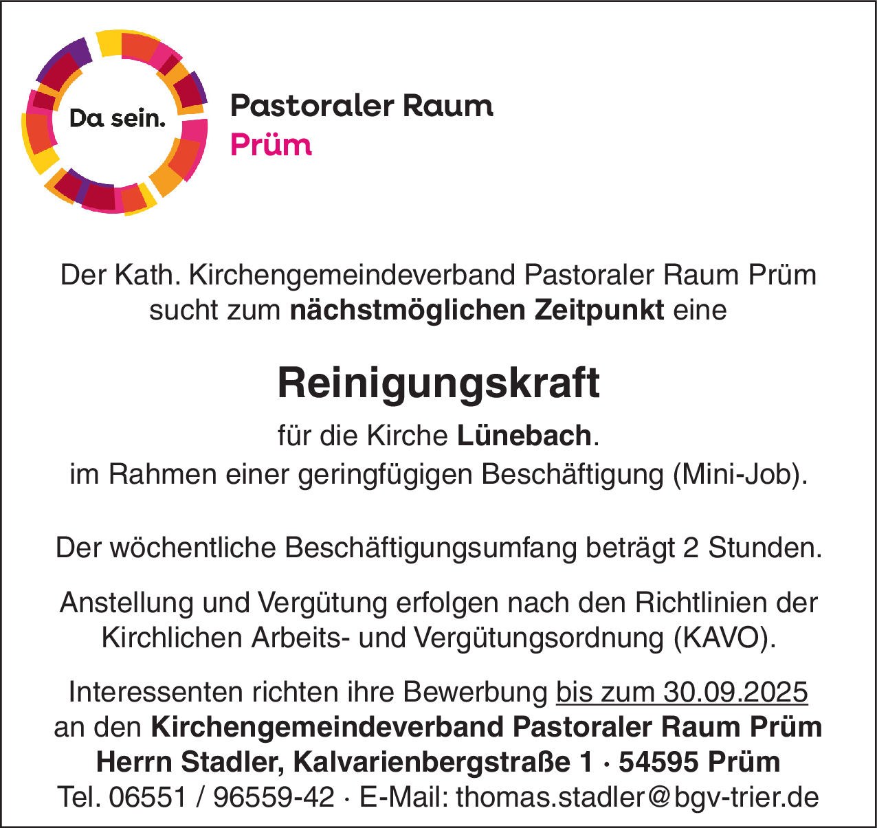 Reinigungskraft (m/w/d)
