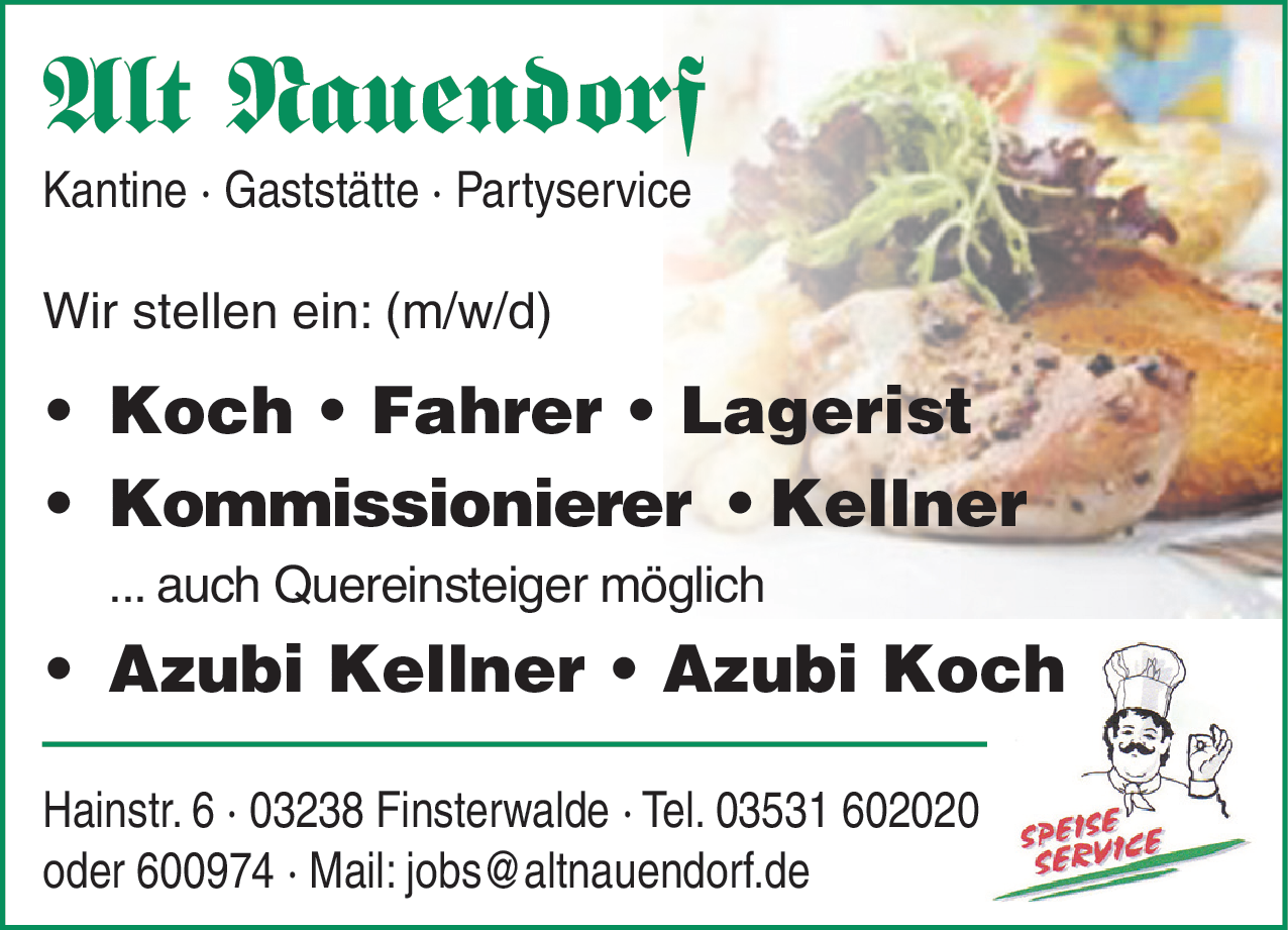 Azubi Kellner (m/w/d)