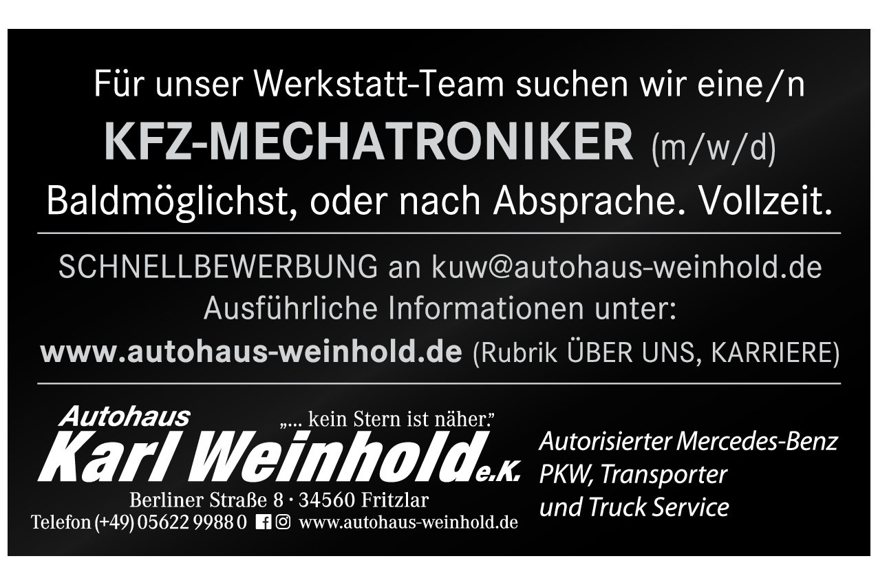 KFZ-Mechatroniker (m/w/d)