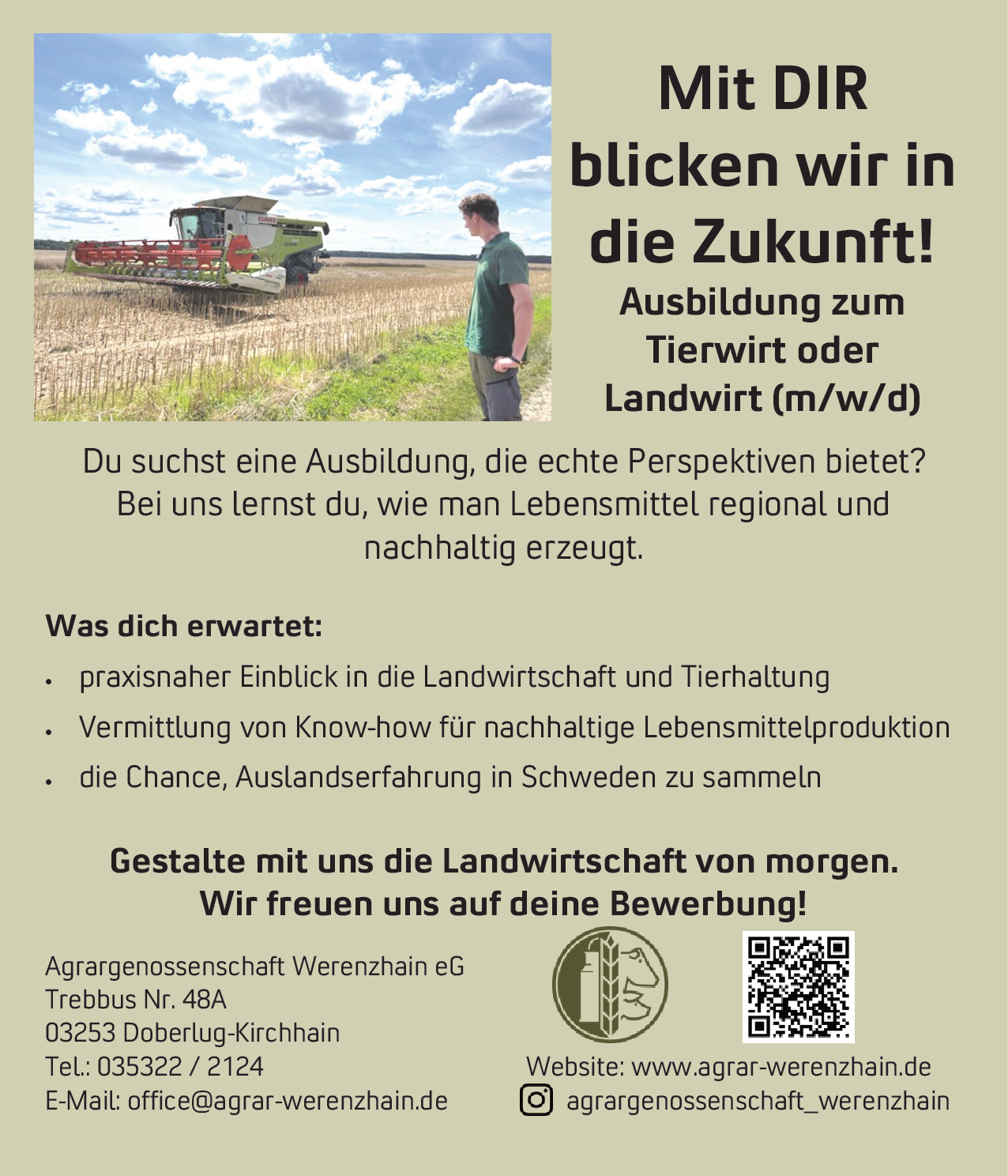 Ausbildung zum Tierwirt (m/w/d)