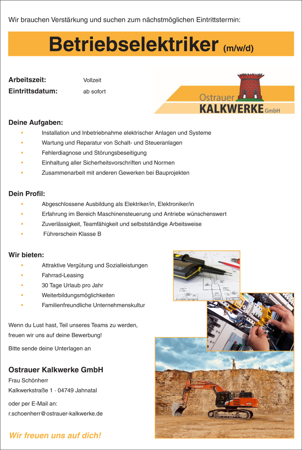 Betriebselektriker (m/w/d)