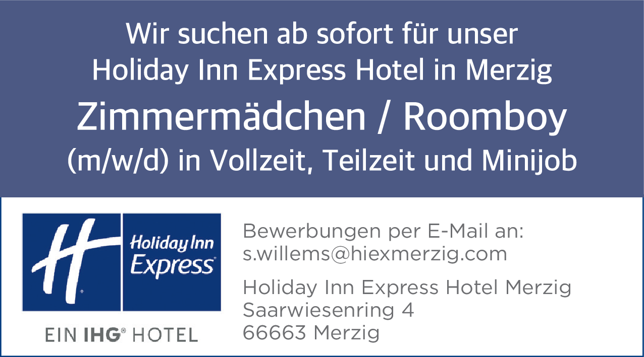 Zimmermädchen / Roomboy (m/w/d)