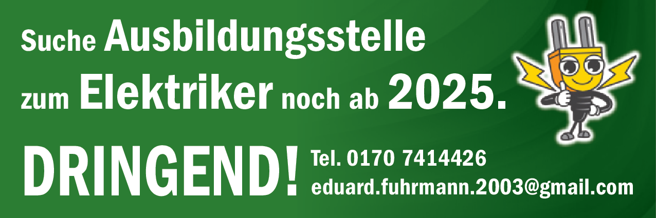 Ausbildung Elektriker (m/w/d)