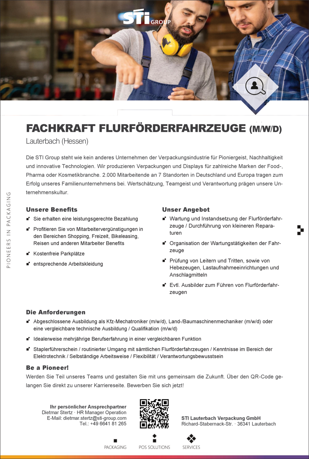 Fachkraft Flurförderfahrzeuge (m/w/d)