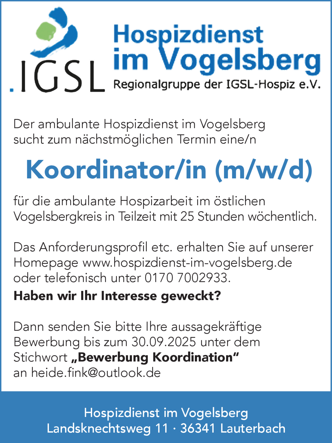 Koordinator/in (m/w/d)