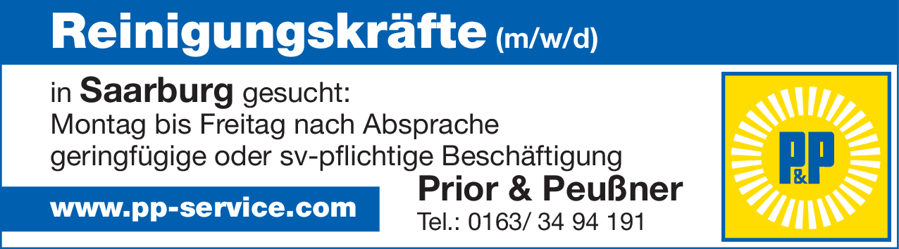 Reinigungskraft (m/w/d)