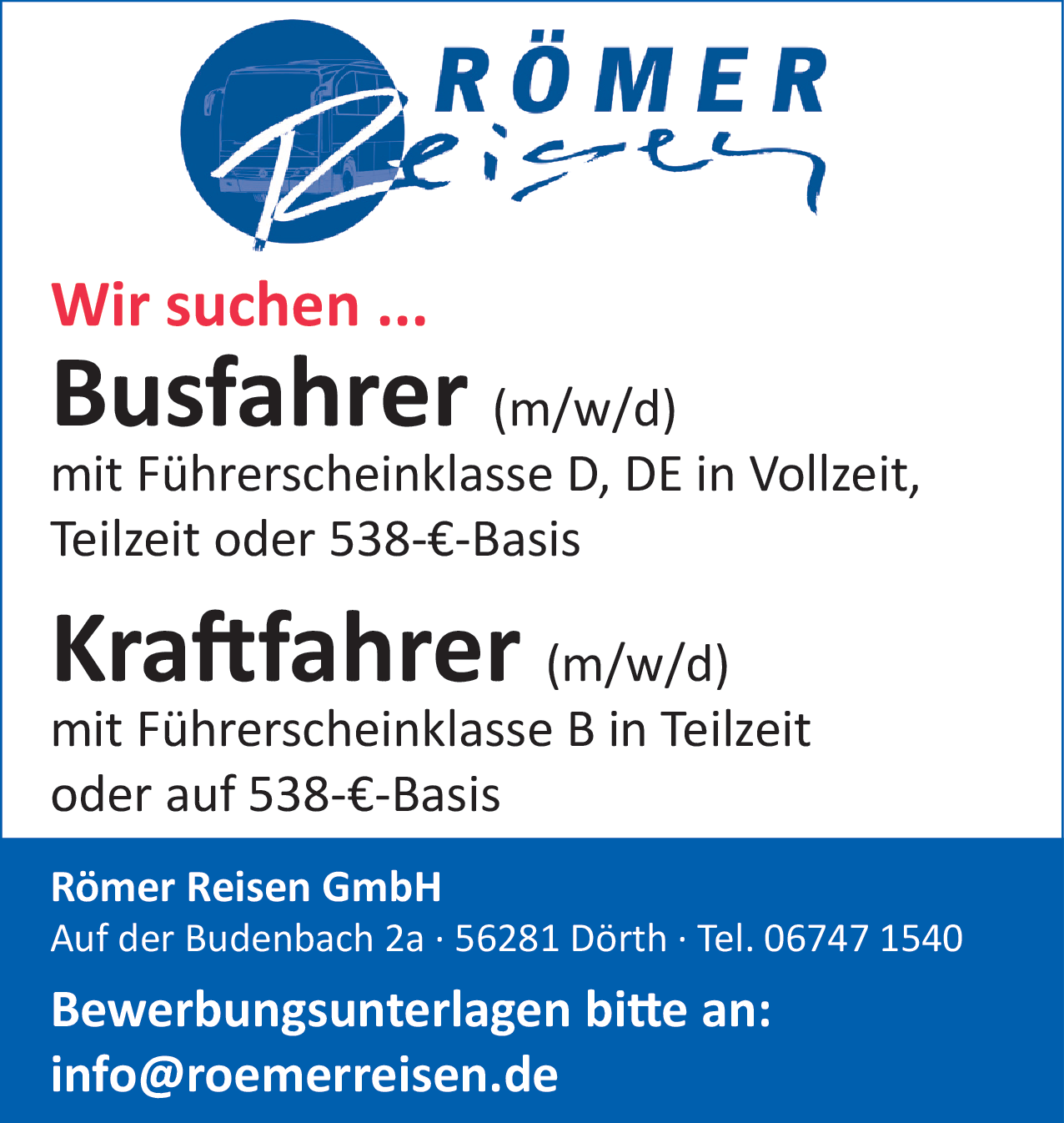 Busfahrer (m/w/d)