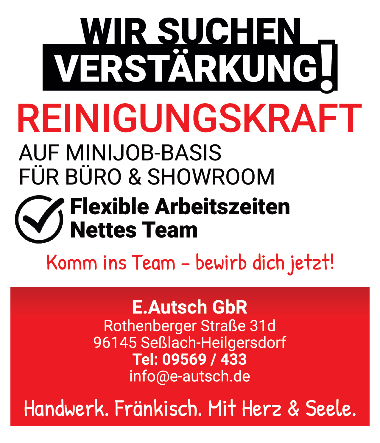 Reinigungskraft (m/w/d)