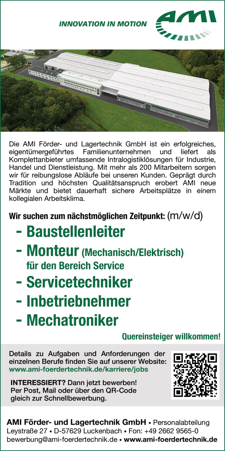 Servicetechniker (m/w/d)