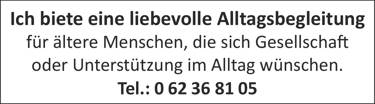 Alltagsbegleitung (m/w/d)