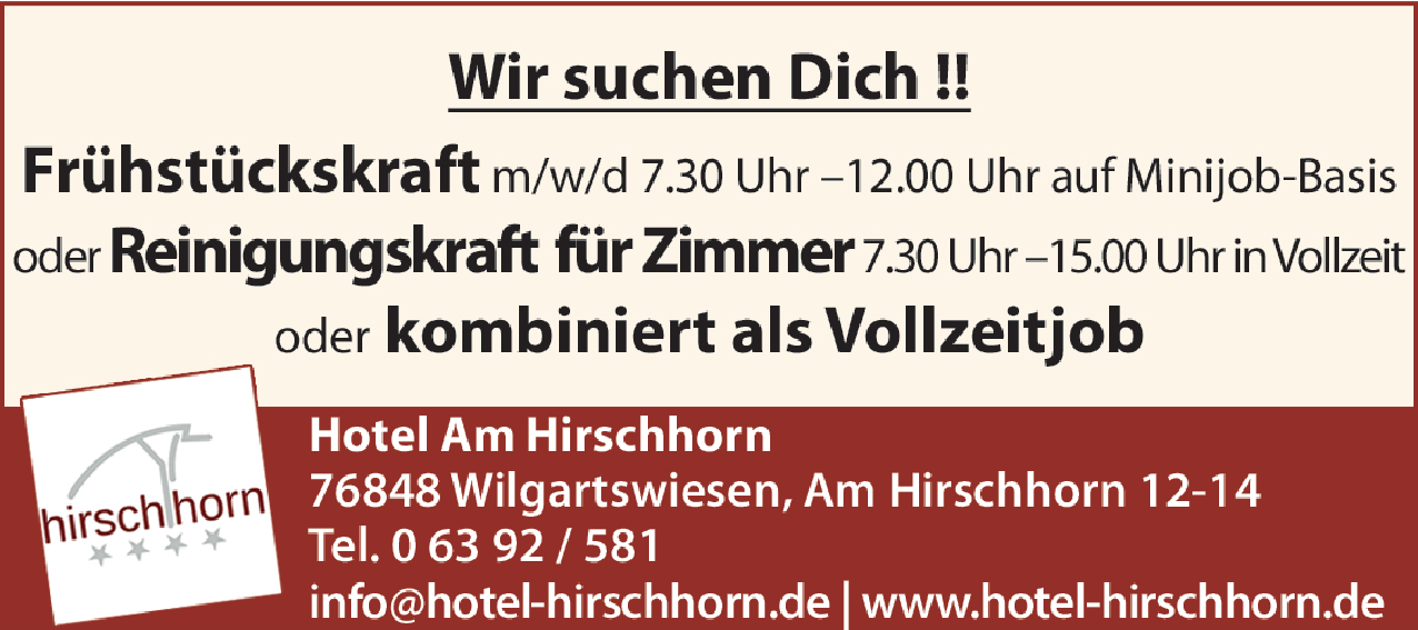 Frühstückskraft (m/w/d)