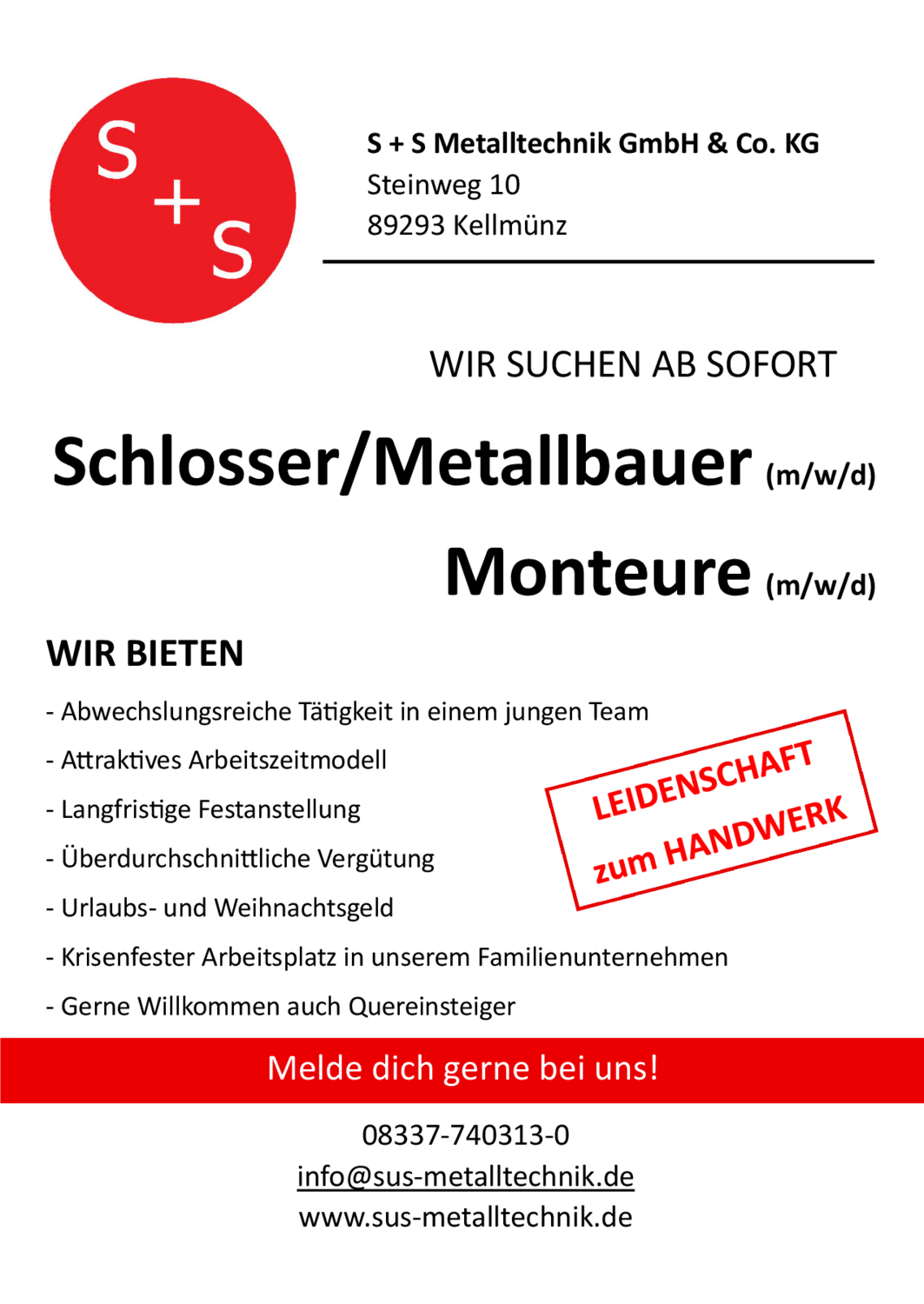 Schlosser/Metallbauer (m/w/d)
