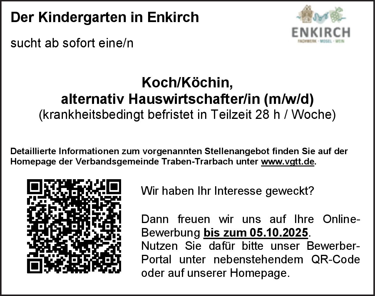 Hauswirtschafter/in (m/w/d)