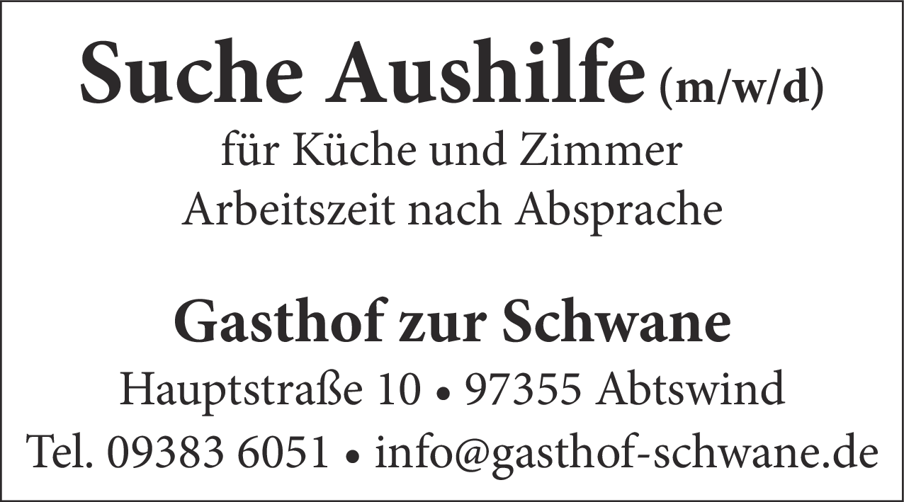 Aushilfe (m/w/d)