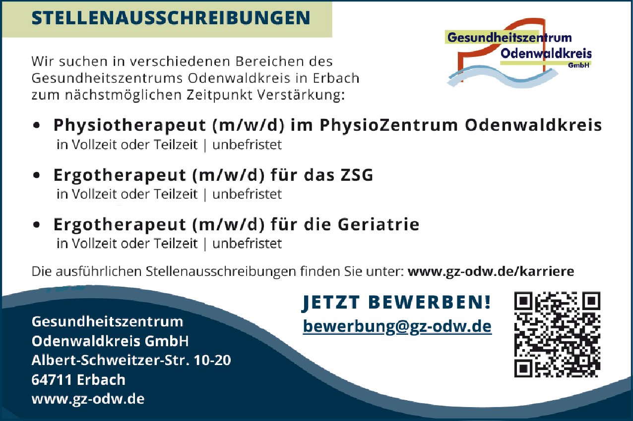 Ergotherapeut (m/w/d) für das ZSG