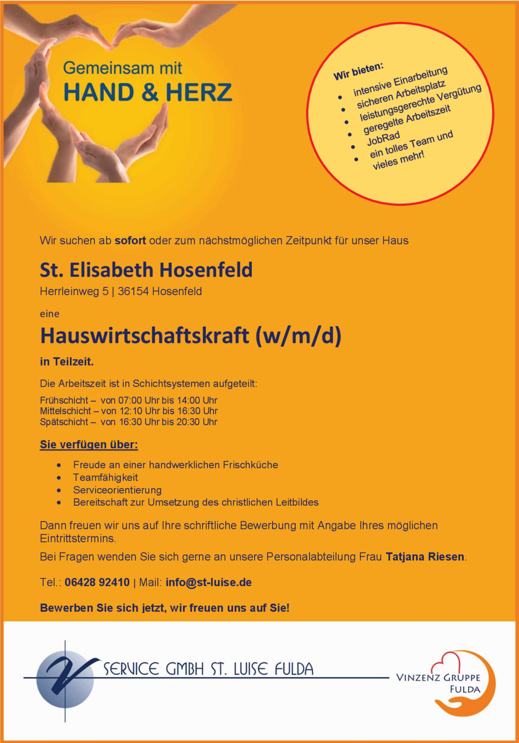 Hauswirtschaftskraft (w/m/d)