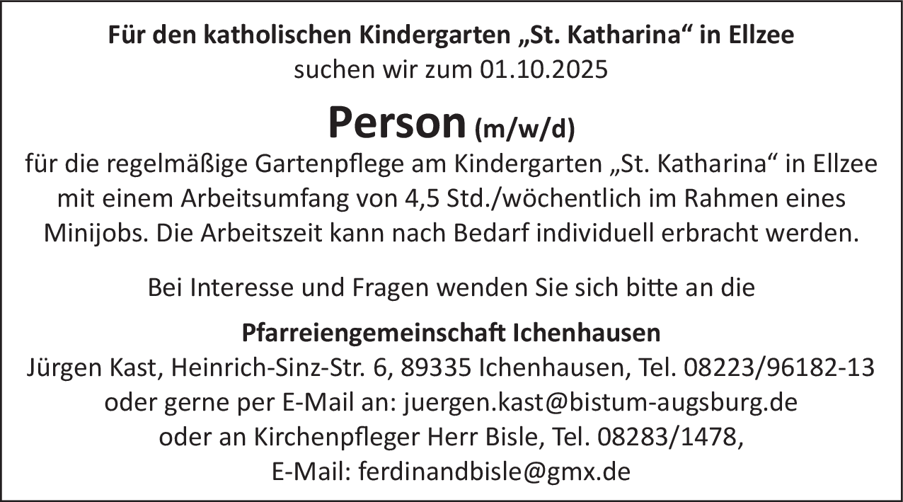 Person (m/w/d)