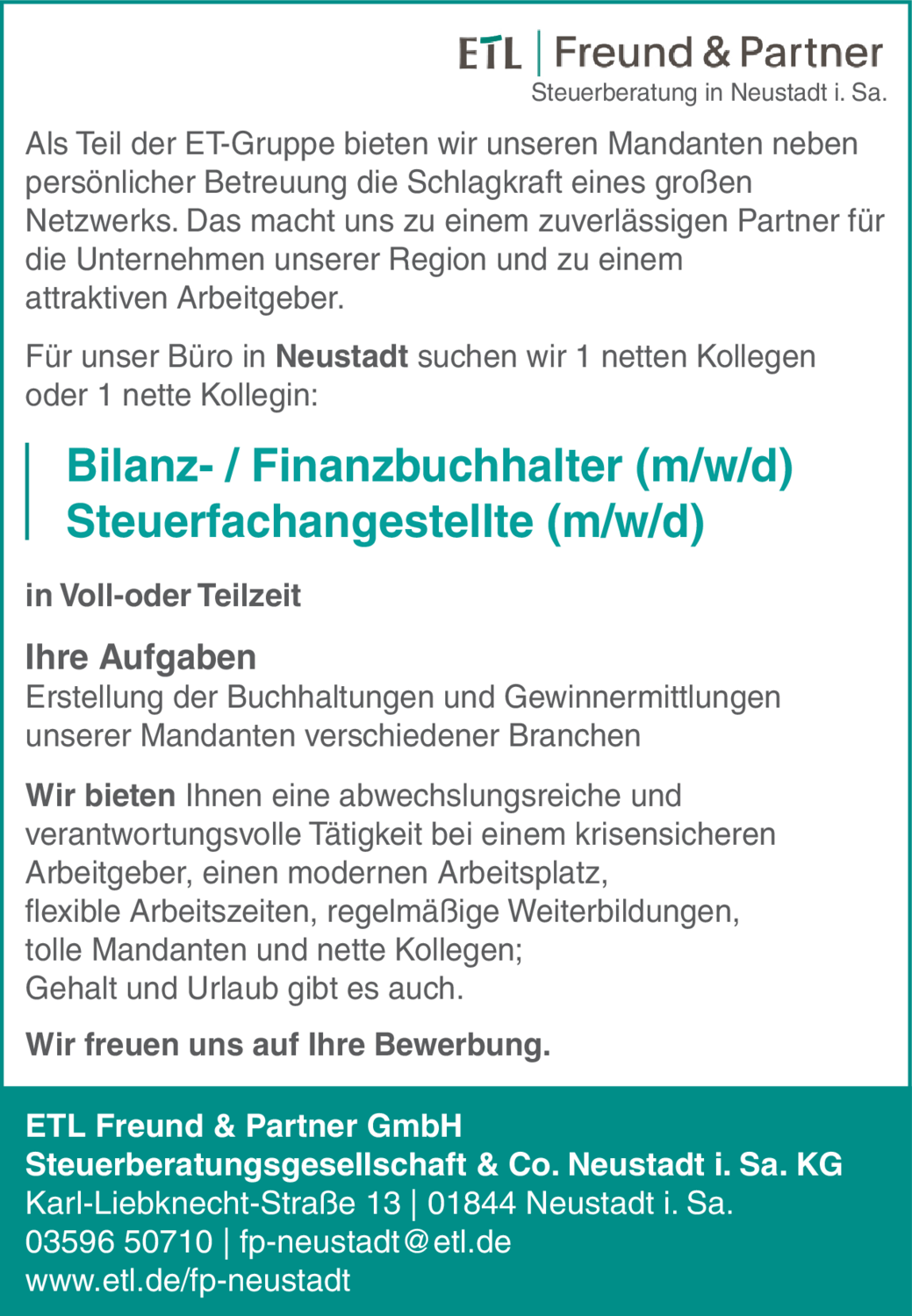 Steuerfachangestellte (m/w/d)