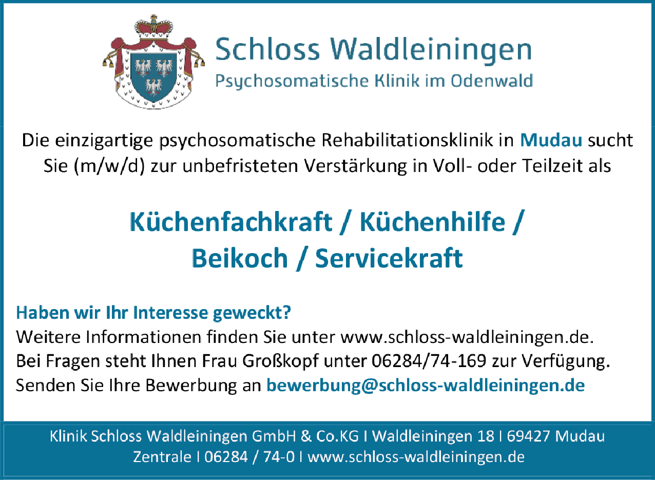 Küchenfachkraft (m/w/d)