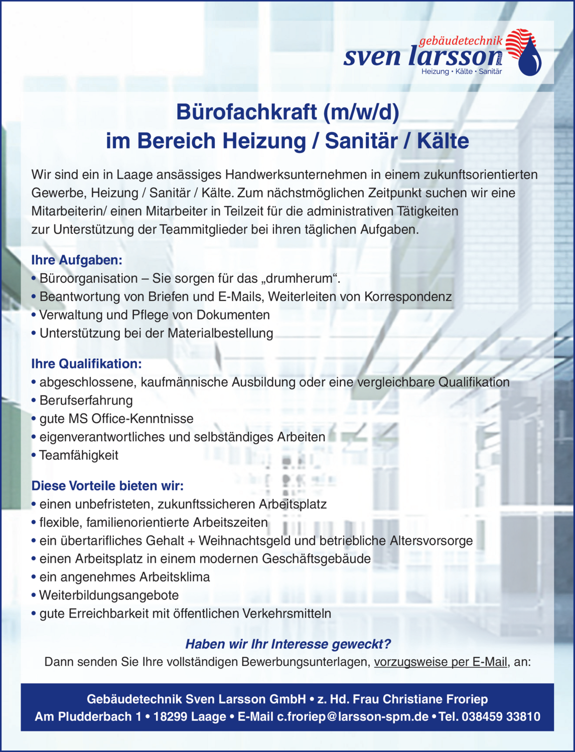 Bürofachkraft (m/w/d)