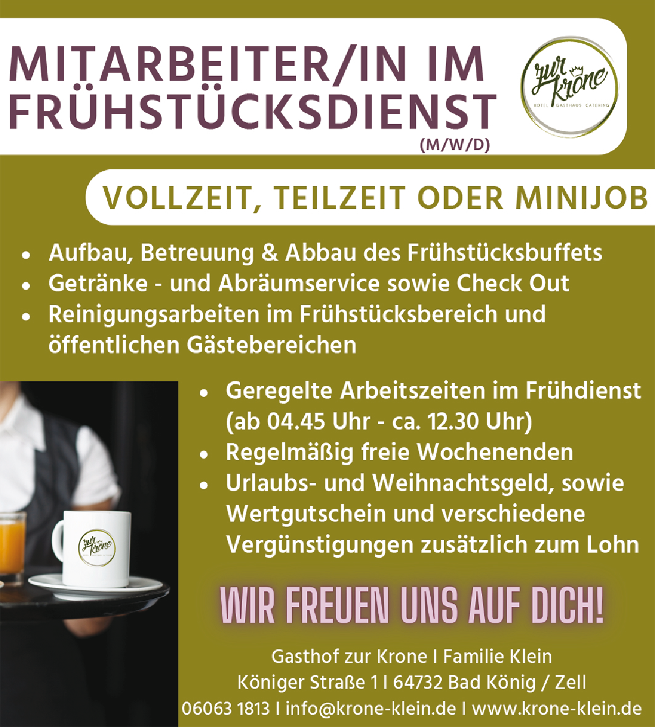 Mitarbeiter/in im Frühstücksdienst (m/w/d)