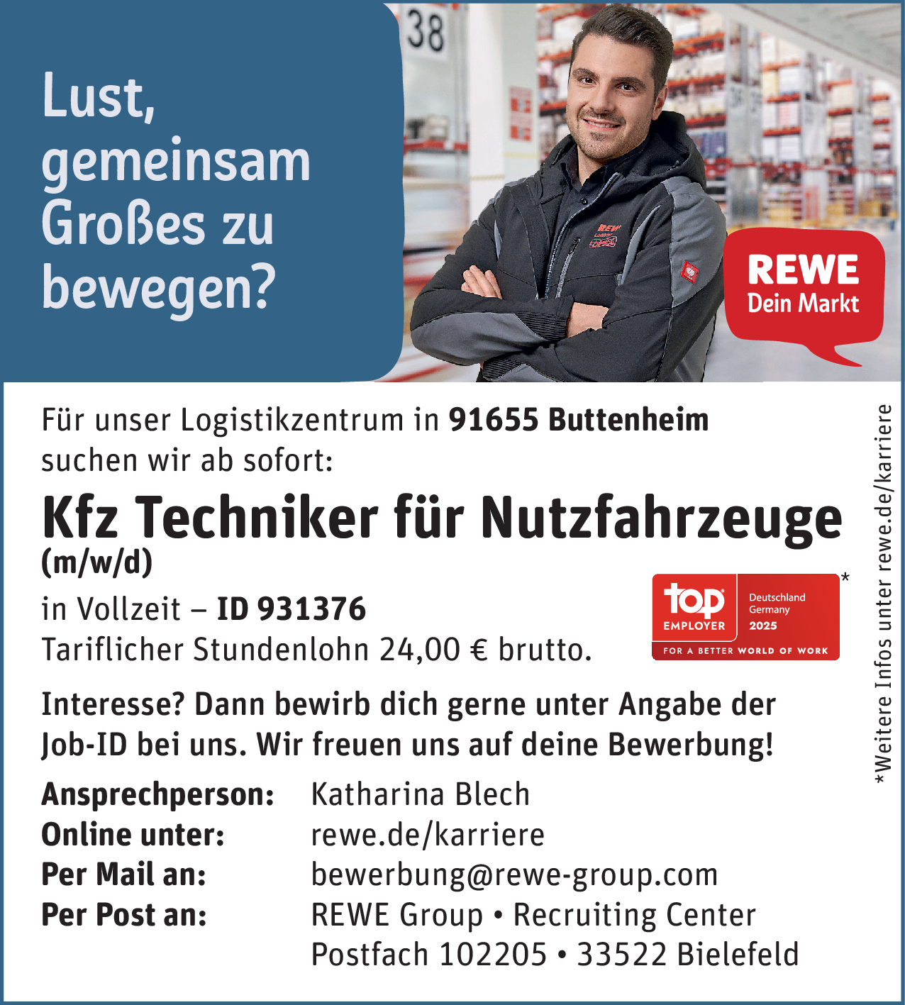Kfz Techniker für Nutzfahrzeuge (m/w/d)