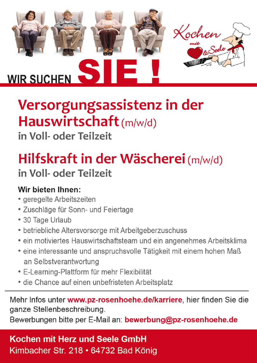 Hilfskraft in der Wäscherei (m/w/d)