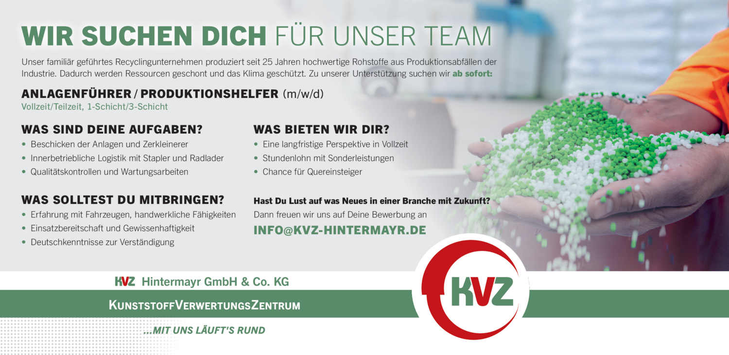Anlagenführer / Produktionshelfer (m/w/d)