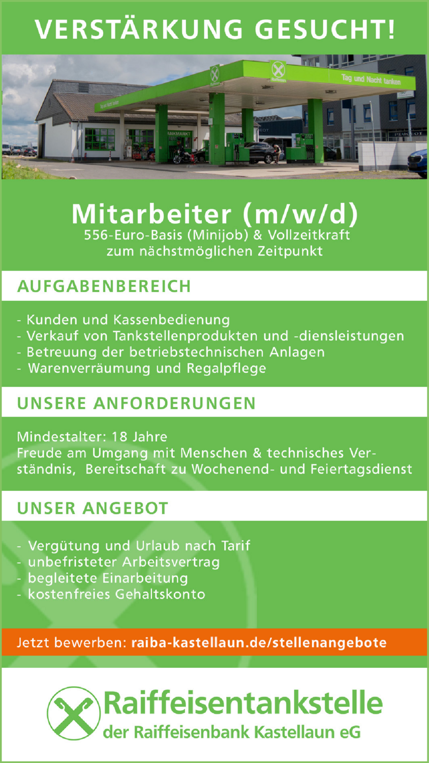 Mitarbeiter (m/w/d)