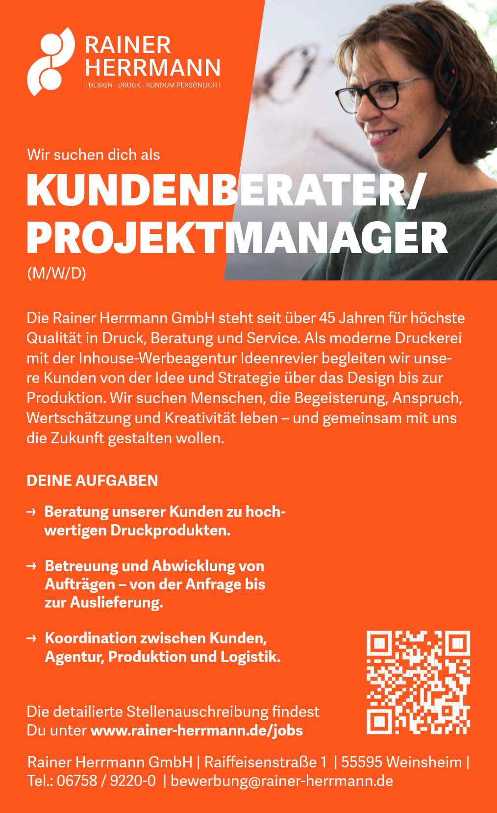 Kundenberatung & Projektmanagement Print (m/w/d)