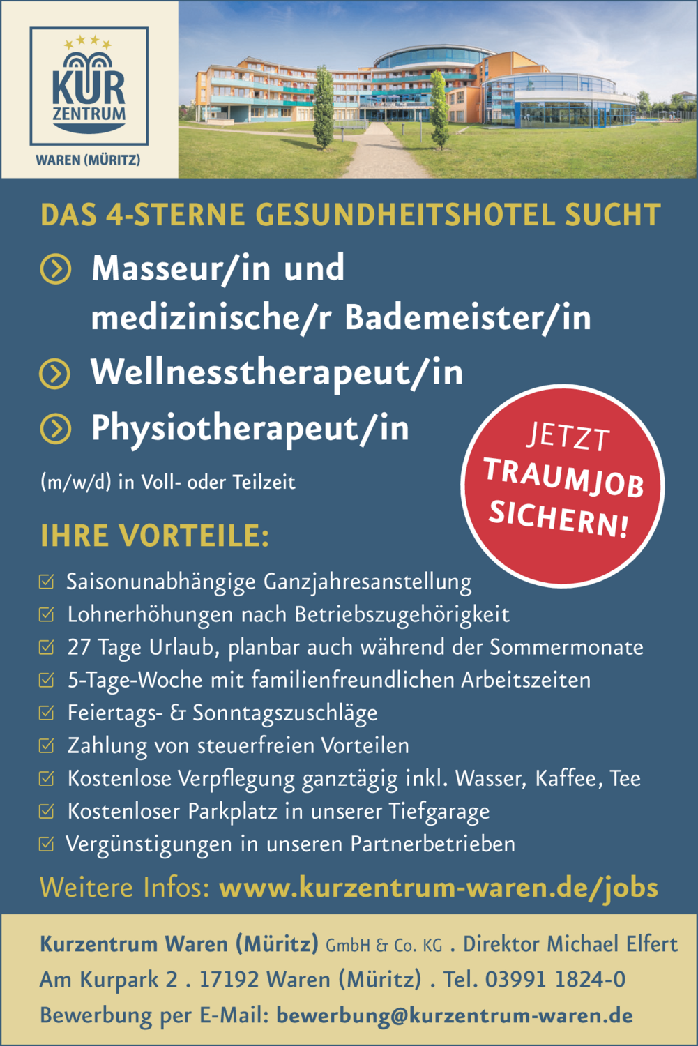 Wellnesstherapeut/in (m/w/d)