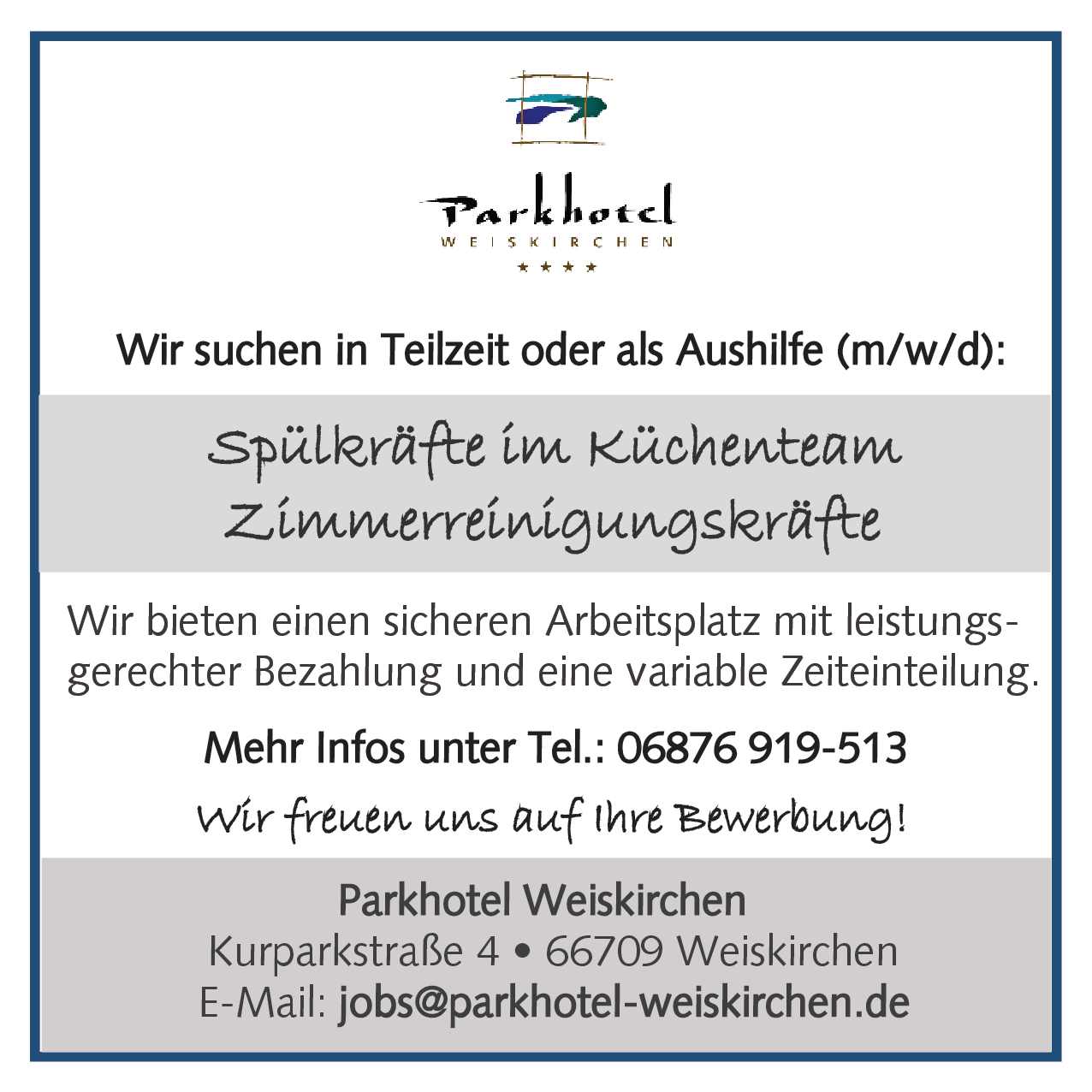 Zimmerreinigungskraft (m/w/d)