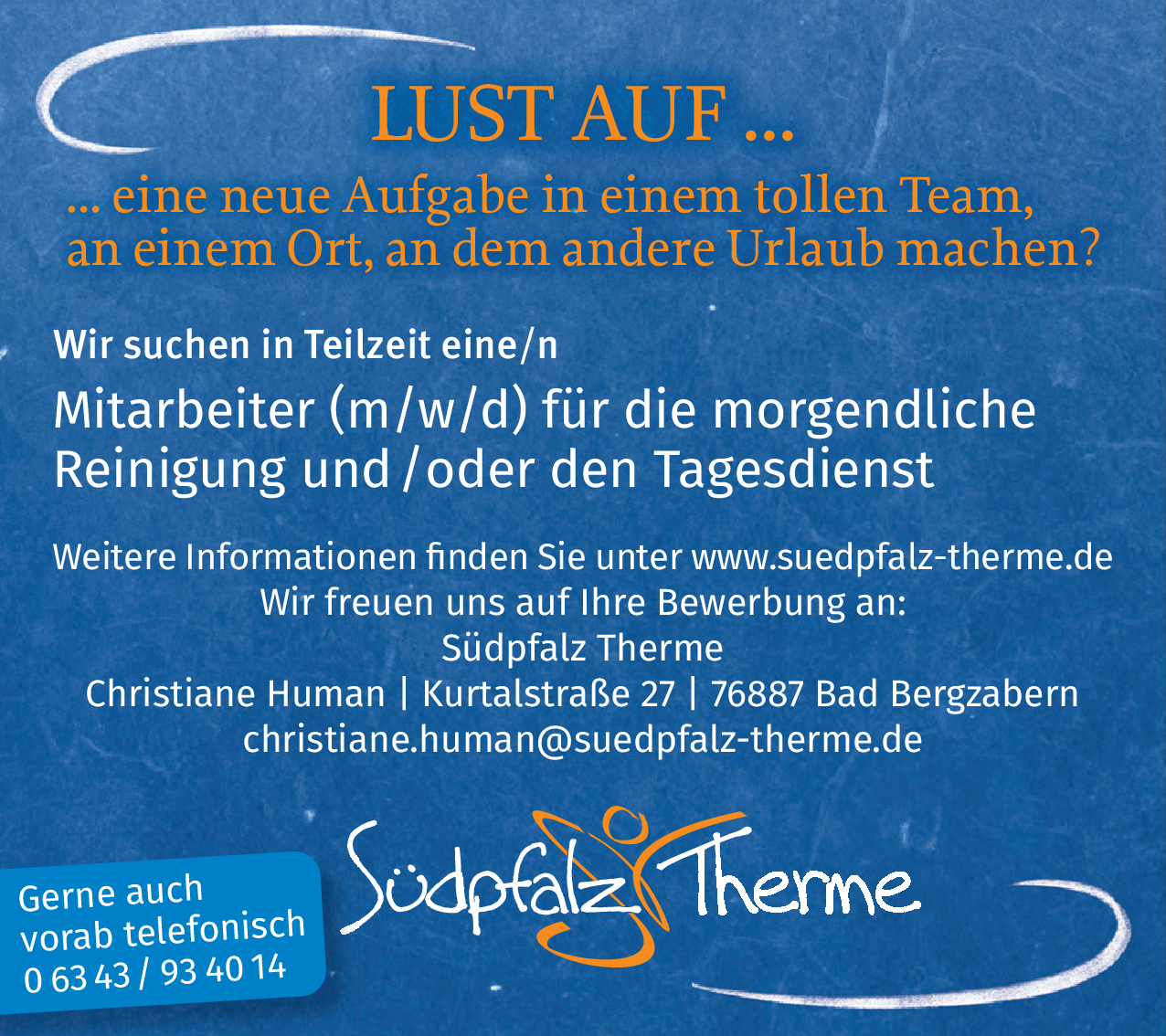 Mitarbeiter (m/w/d) für die morgendliche Reinigung und / oder den Tagesdienst