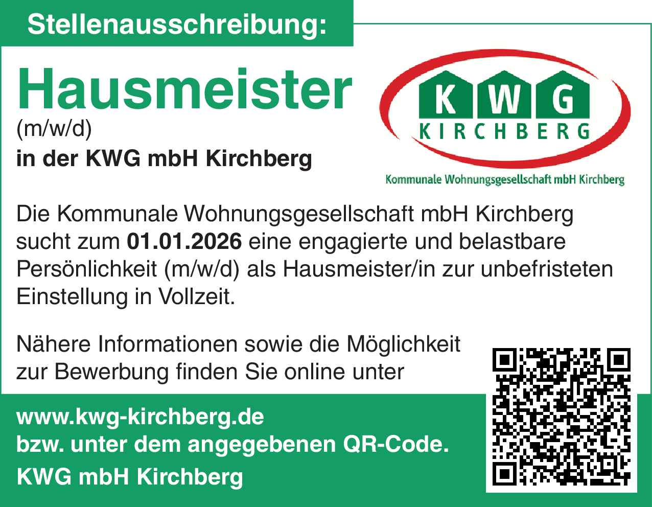 Hausmeister (m/w/d)