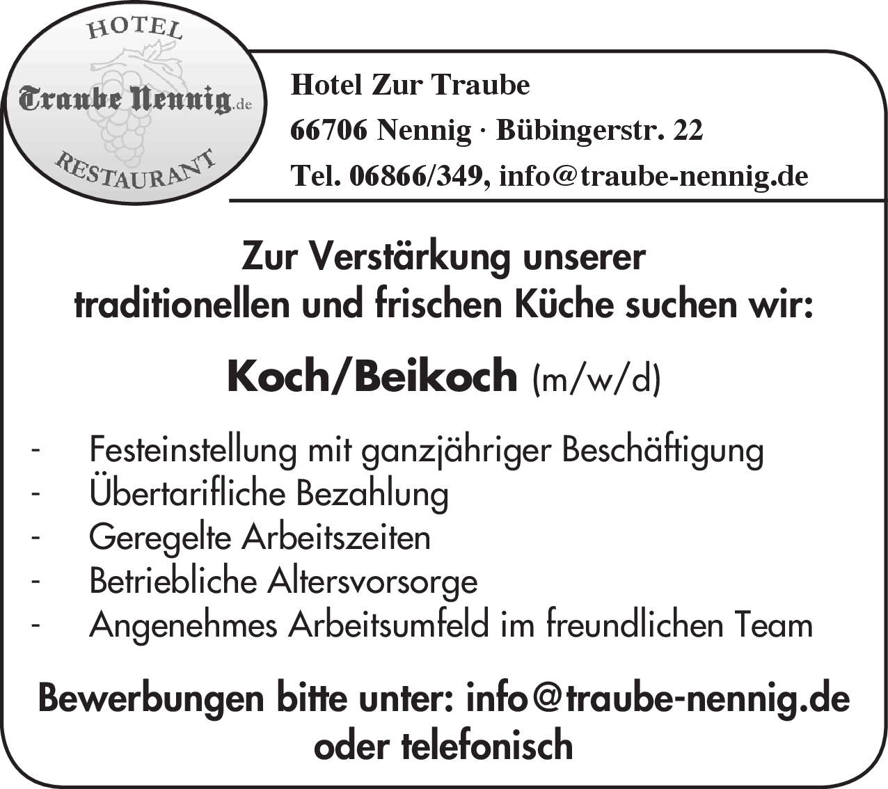 Koch/Beikoch (m/w/d)