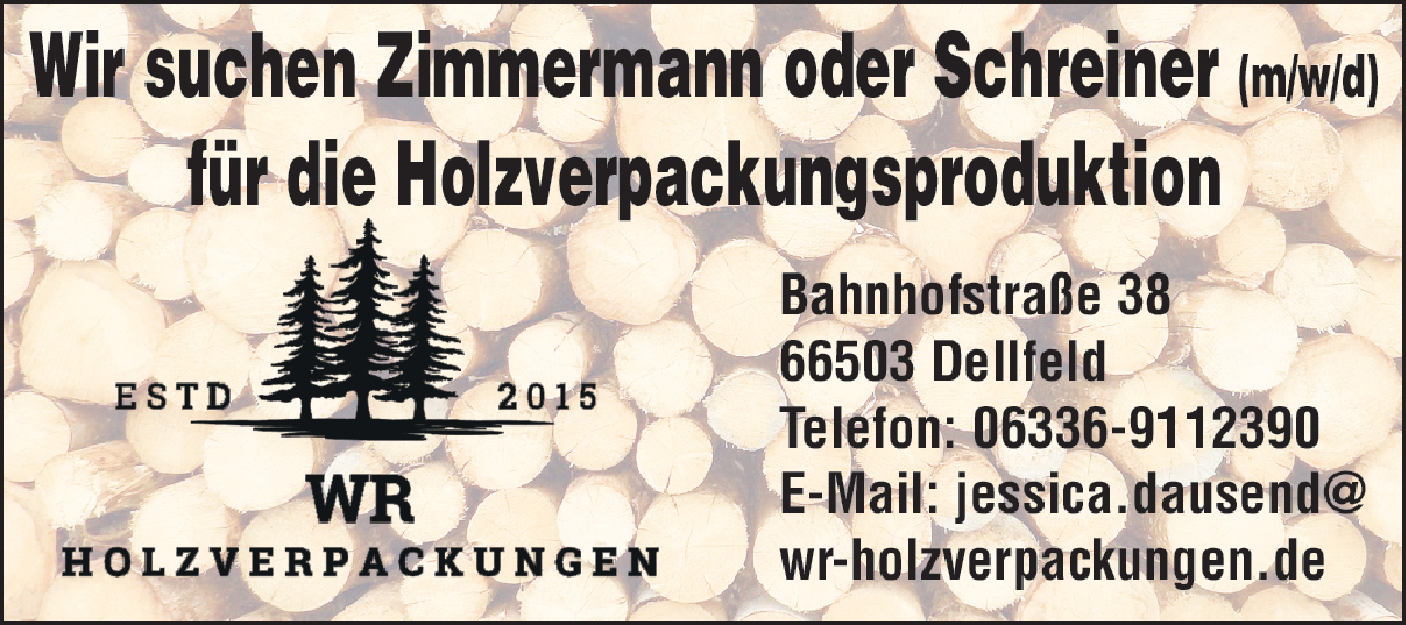 Schreiner (m/w/d)