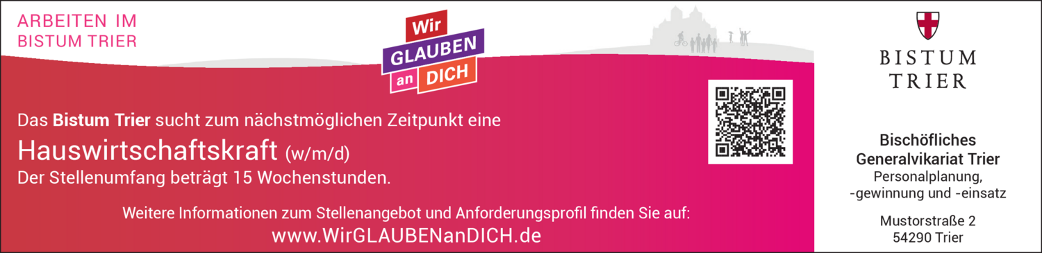 Hauswirtschaftskraft (w/m/d)