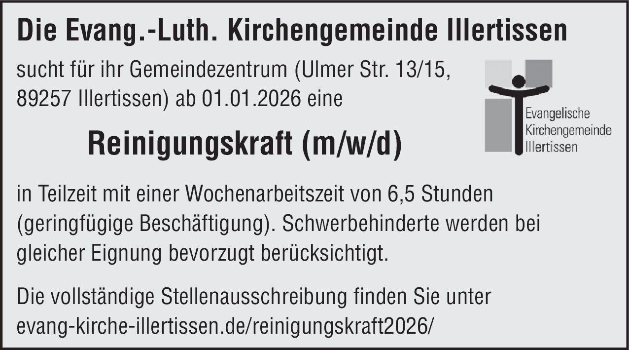 Reinigungskraft (m/w/d)