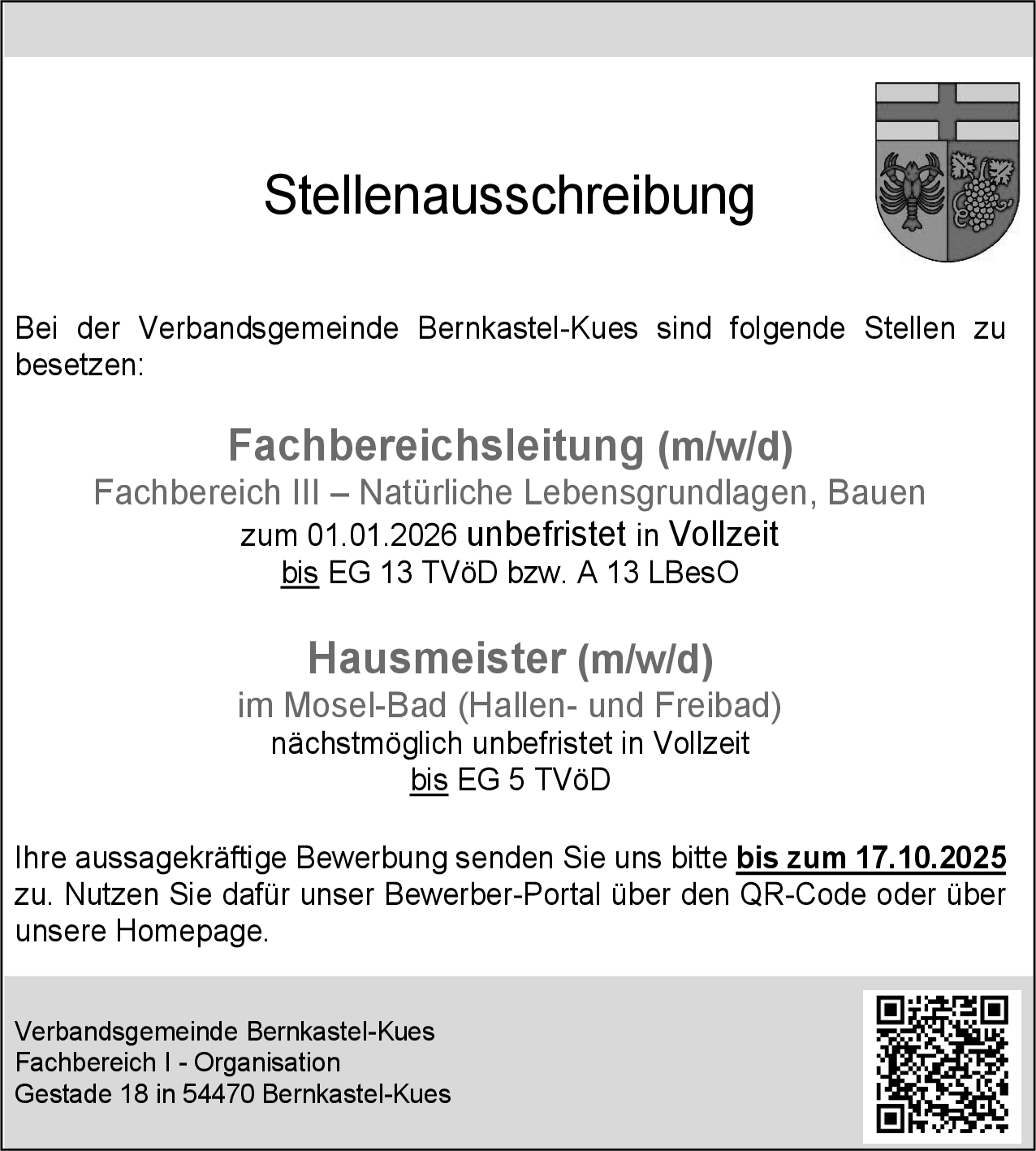 Hausmeister (m/w/d)