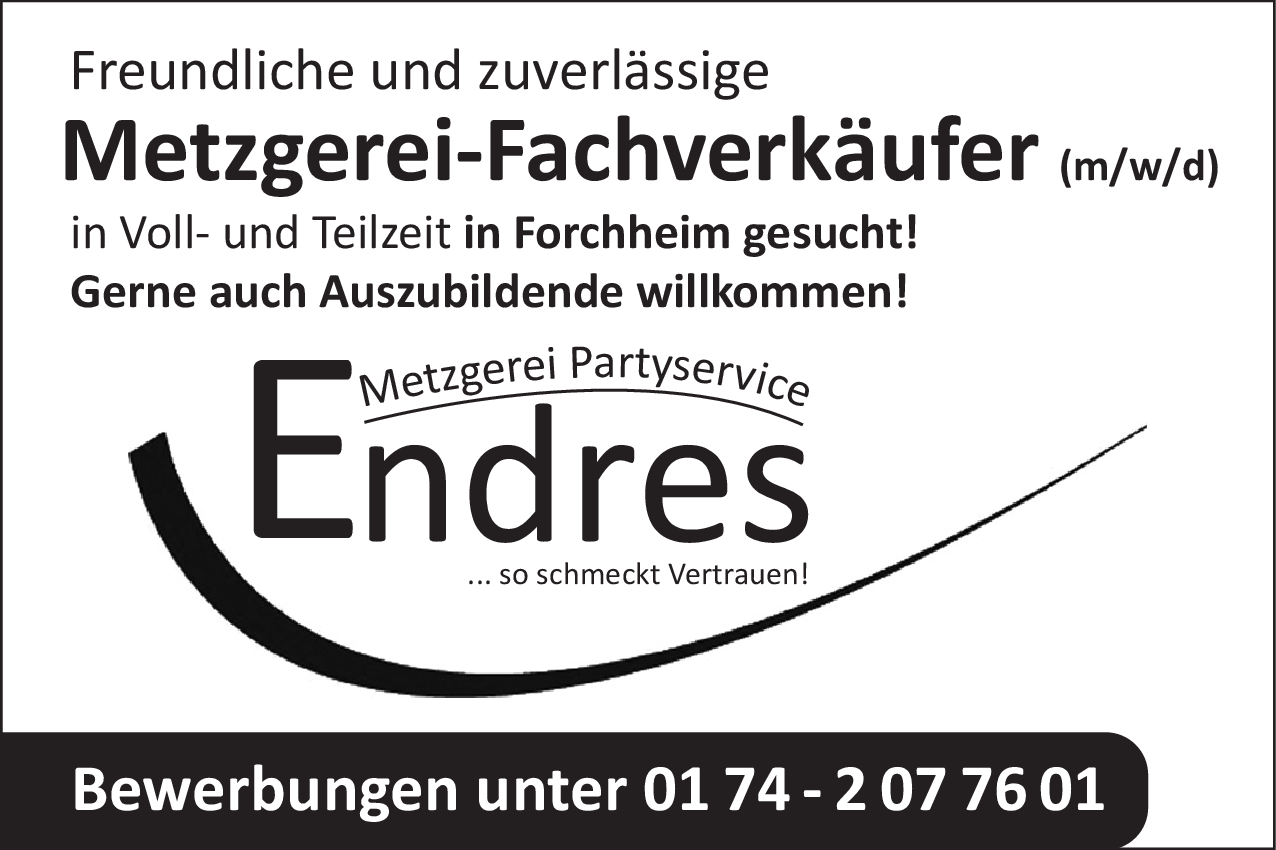 Metzgerei-Fachverkäufer (m/w/d)