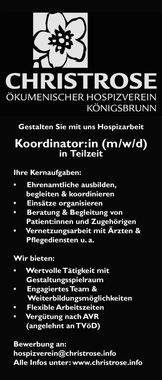 Koordinator/in (m/w/d)