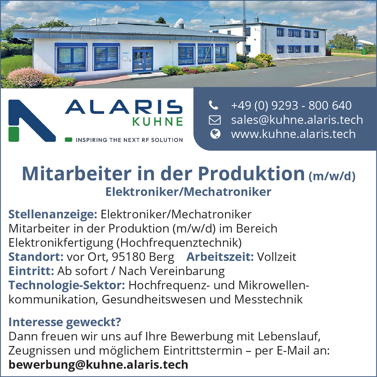 Elektroniker/Mechatroniker