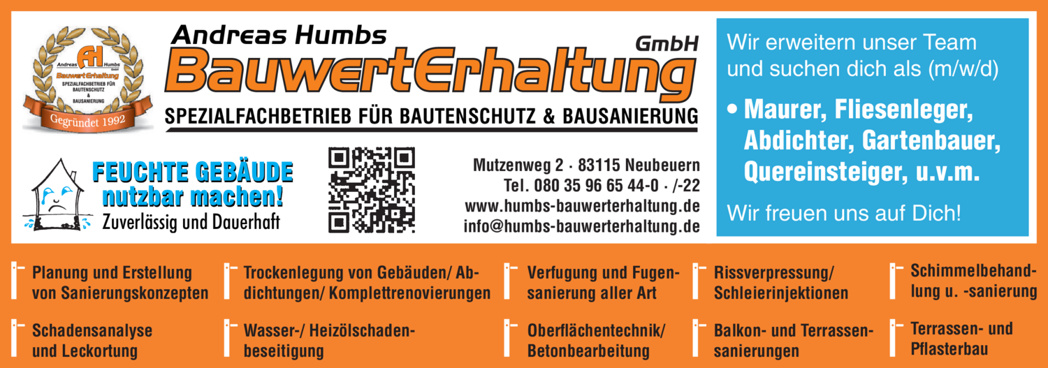 Maurer (m/w/d)