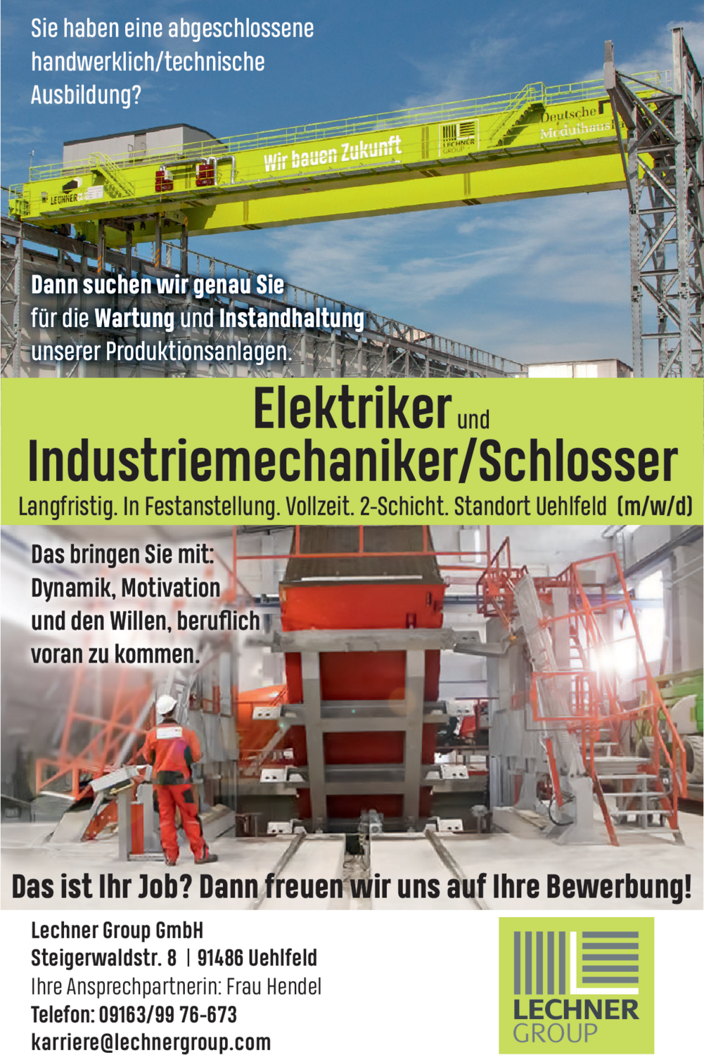 Industriemechaniker (m/w/d)