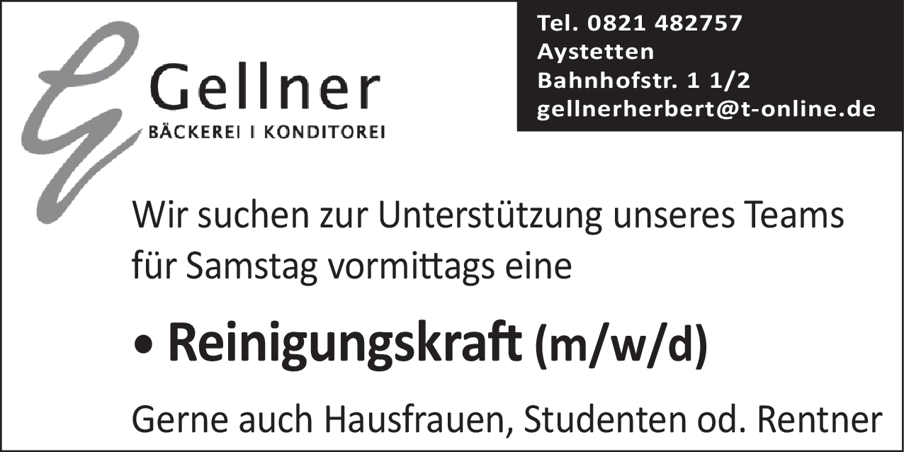 Reinigungskraft (m/w/d)