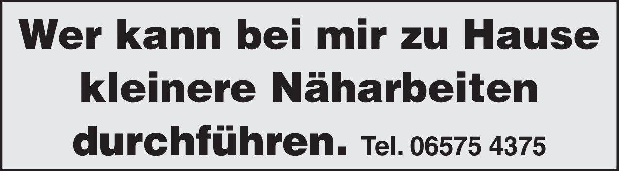 Näher (m/w/d)