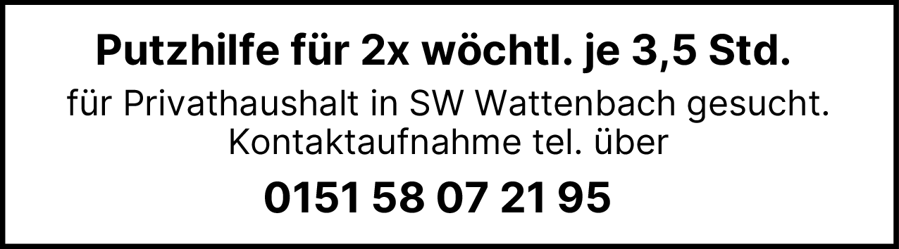 Putzhilfe (m/w/d)