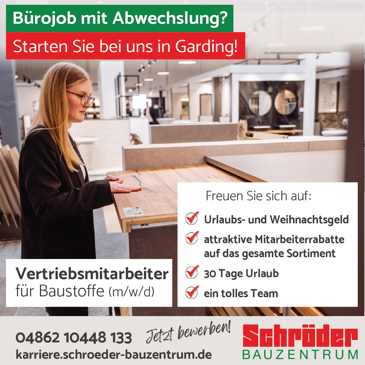 Vertriebsmitarbeiter für Baustoffe (m/w/d)